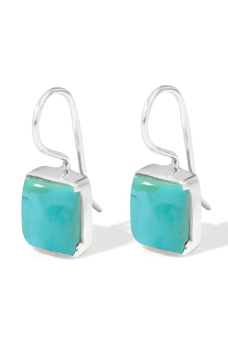 YS GEMS Semiprecious Stone Drop Earrings, Alternate, color, Turquoise