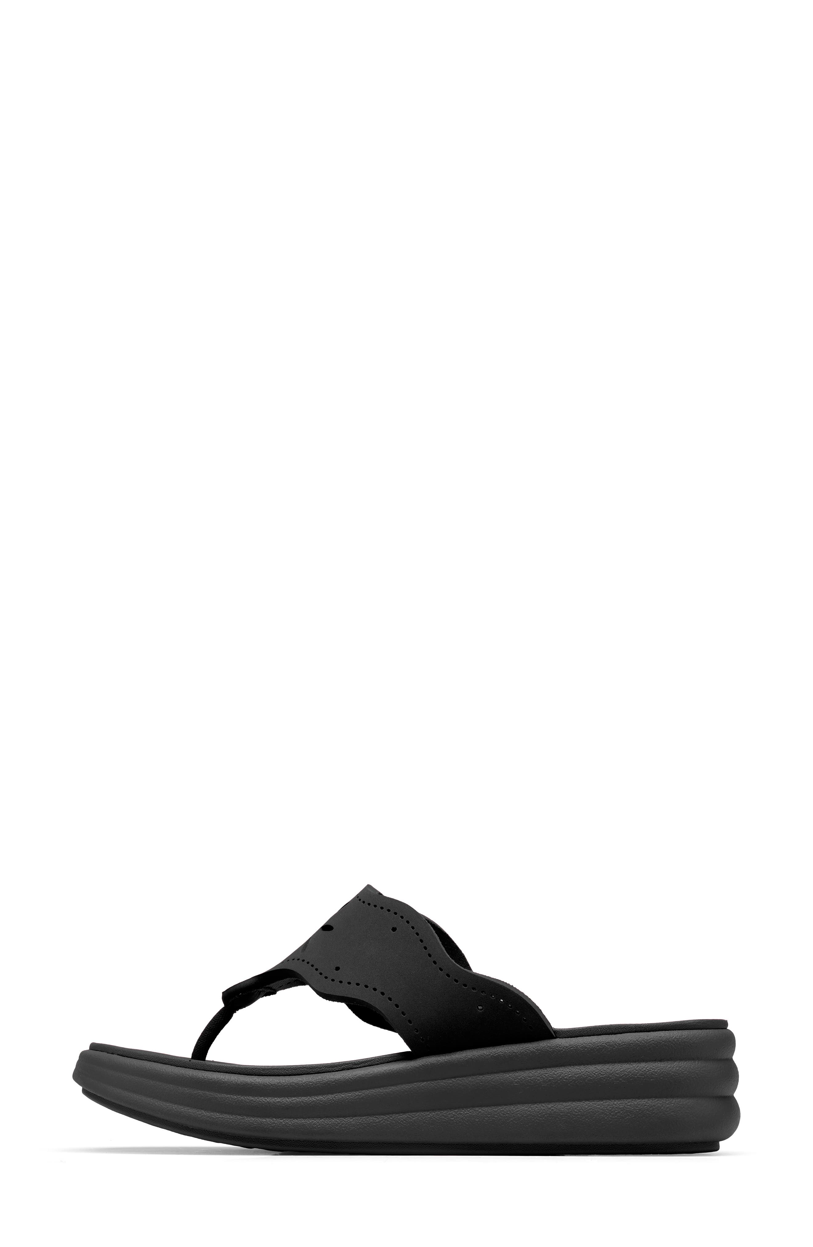 Clarks<sup>®</sup> Drift Daisy Sport Flip Flop, Alternate, color, Black