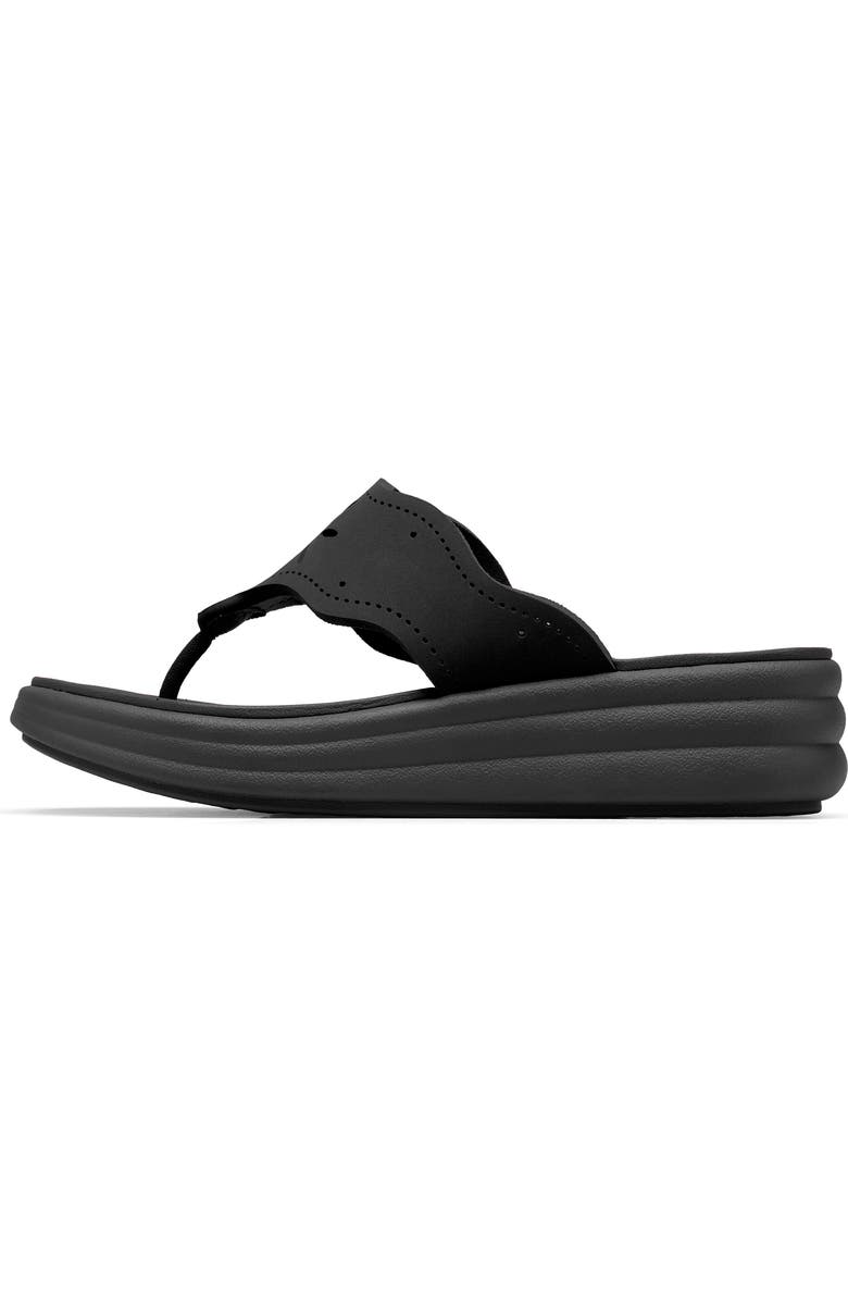 Clarks<sup>®</sup> Drift Daisy Sport Flip Flop, Alternate, color, Black