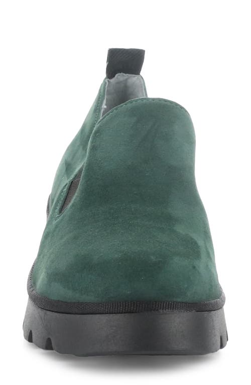 Fly London Pece Wedge Loafer In Green