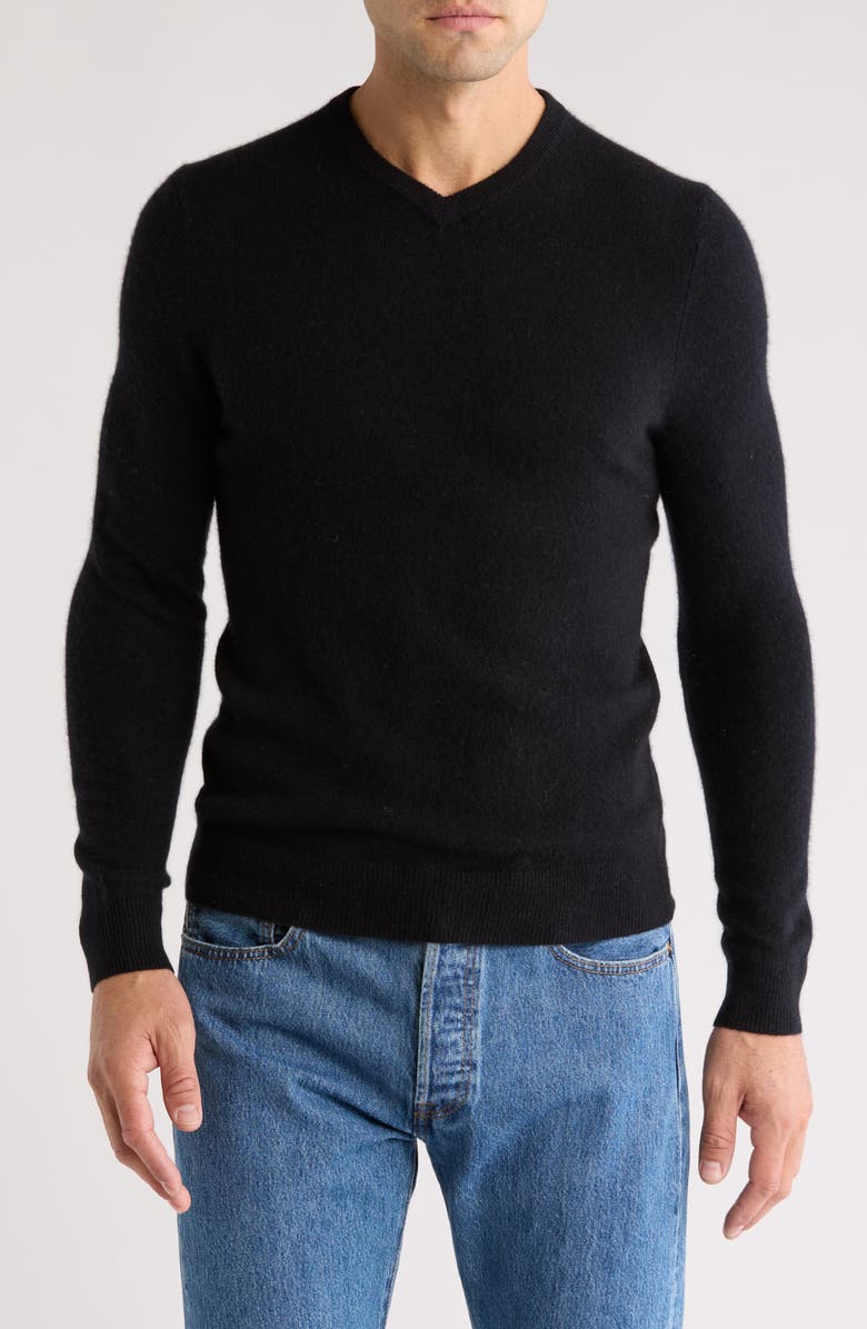 Nordstrom V-Neck Cashmere Sweater, Main, color, 