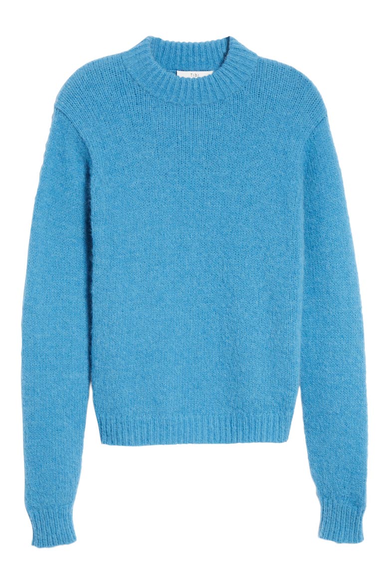 Cozette Alpaca & Wool Blend Sweater, Alternate, color, SKY BLUE