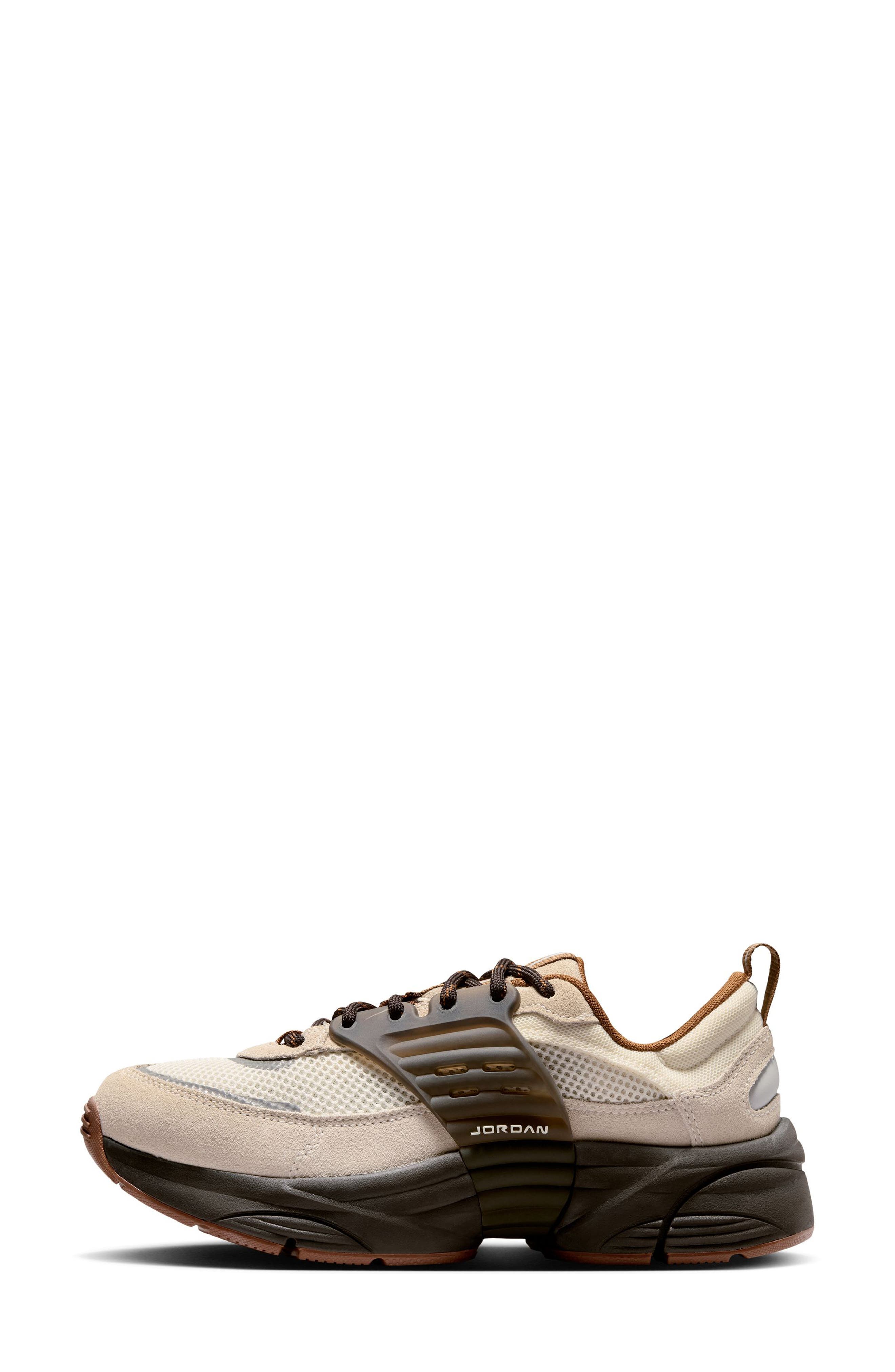 Trunner O/S Sneaker, Alternate, color, SOFT PEARL/ BROWN