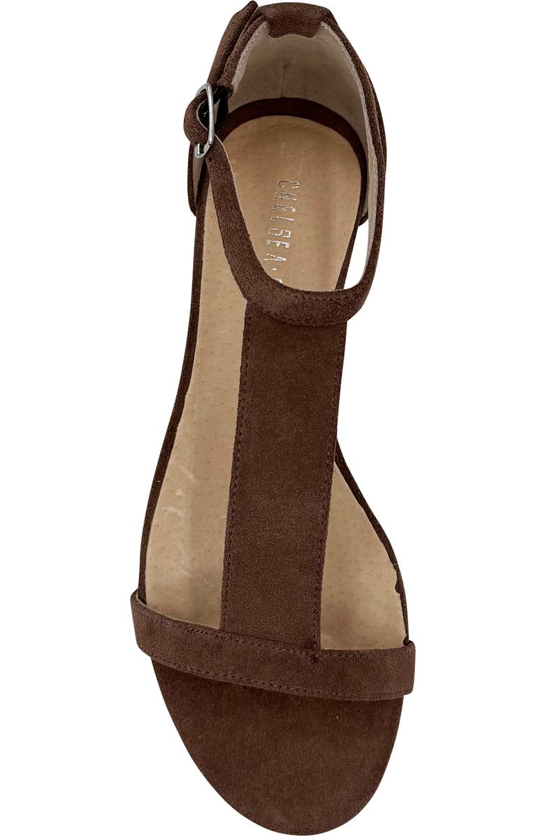 CHELSEA CREW Samira Wedge Sandal, Alternate, color, Taupe Suede