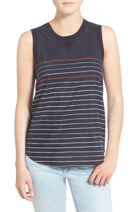 'Sky' Silk & Cotton Tank