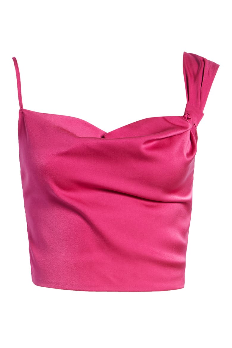 Leona Mix Strap Crop Top, Alternate, color, FUSCHIA