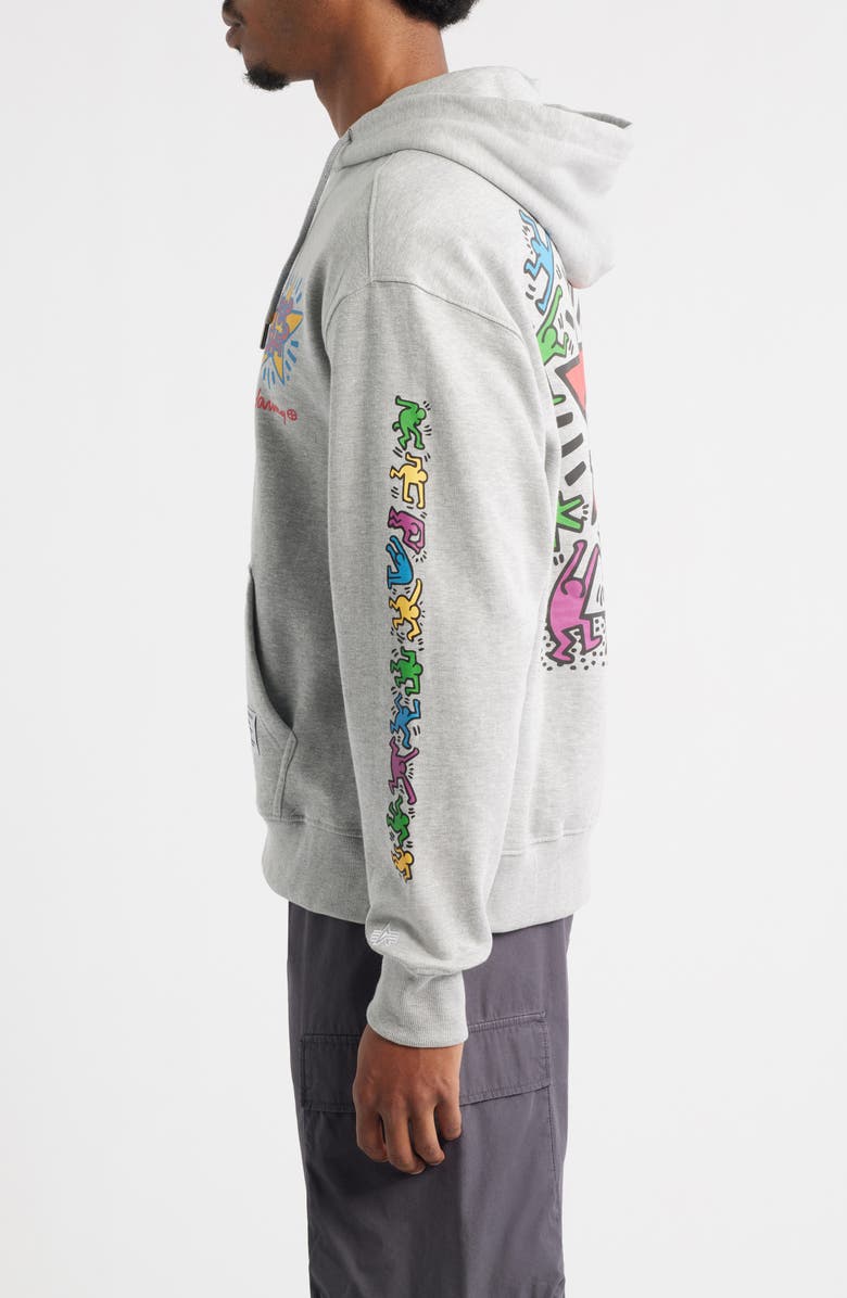 Alpha Industries x Keith Haring Alpha Pop Shop Graphic Hoodie, Alternate, color,