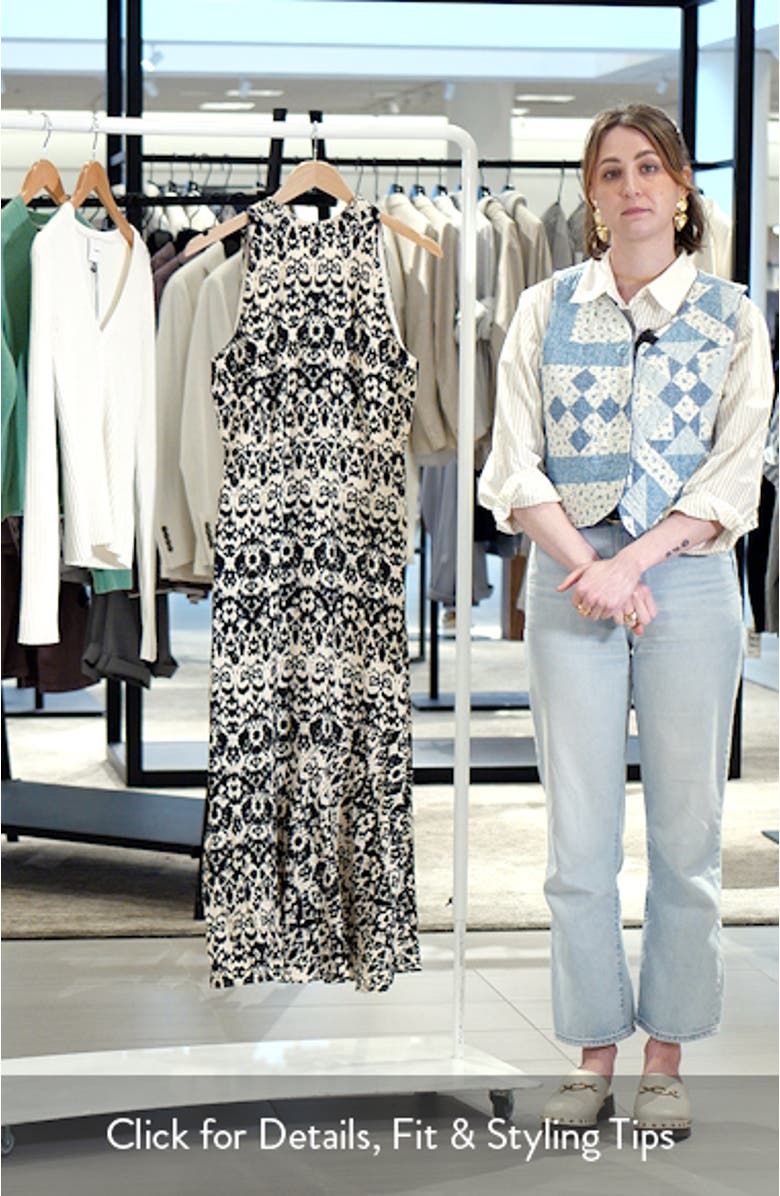 Ikat Sleeveless Maxi Dress, sales video thumbnail