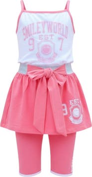Mia Belle Girls Sweet & Sporty Bow Skirt Set