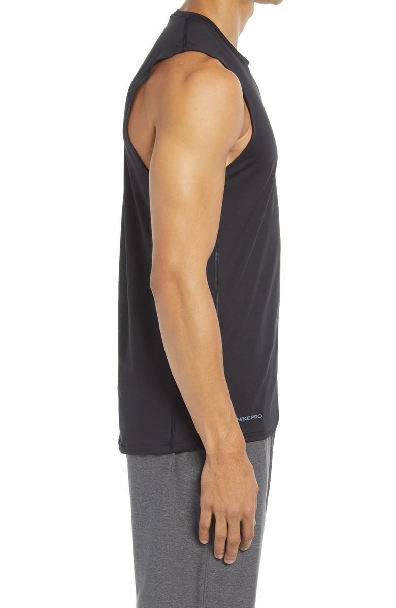 Nike Pro Dri-FIT Sleeveless T-Shirt, Alternate, color, 