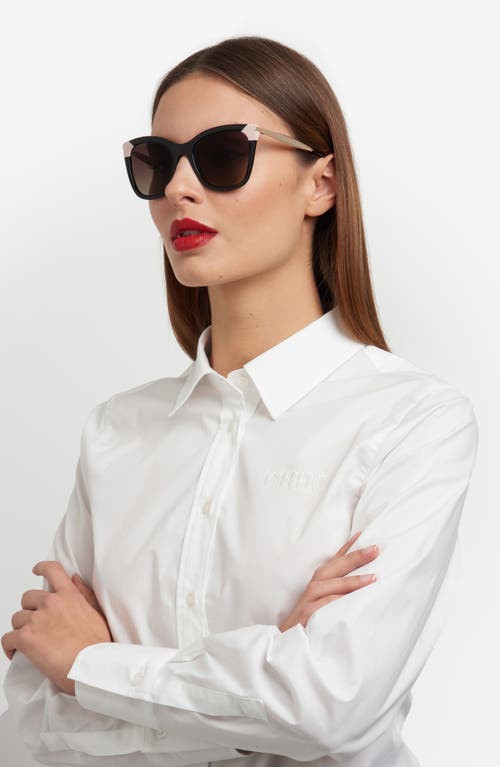 Carolina Herrera Her 54mm Gradient Rectangular Sunglasses