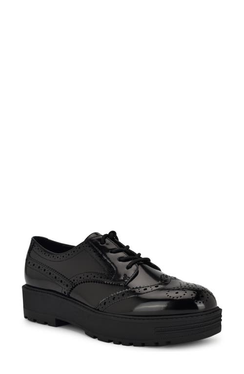 Nine West Resttin Wingtip Platform Derby in Black 