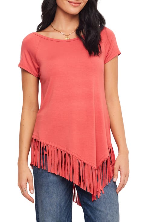 Angled Fringe Top