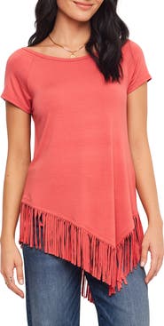 Karen Kane Angled Fringe Top