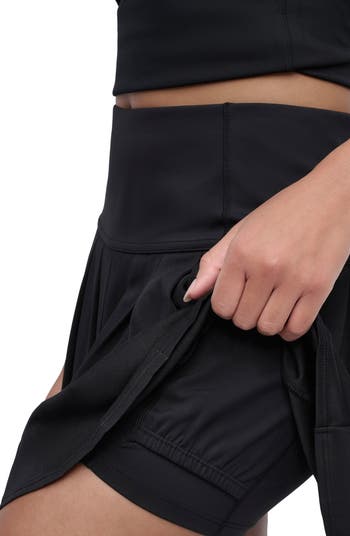 Pleated Piqué Tennis Skort