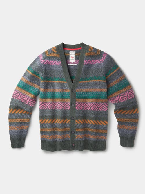 Aubin Fair Isle Wool Cardigan