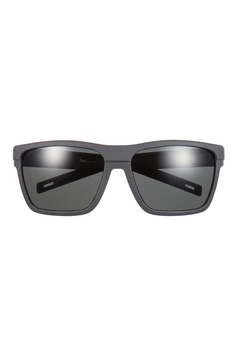 61mm Square Sunglasses, Main, color, DARK GREY