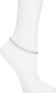 Nordstrom Three-Row Delicate Chain Anklet