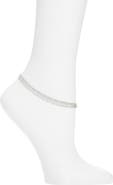 Nordstrom Three-Row Delicate Chain Anklet
