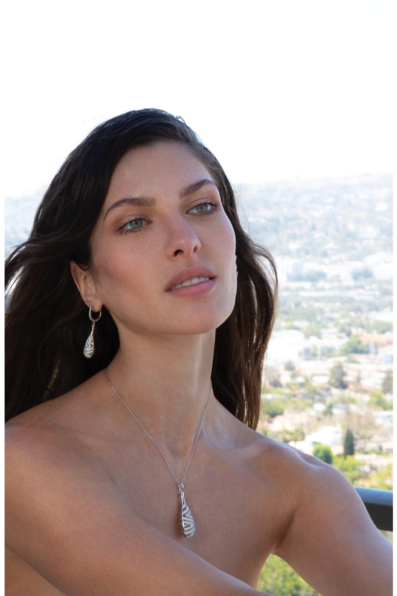 Ethereal Raindrop Pendant Necklace, Alternate, color, Silver