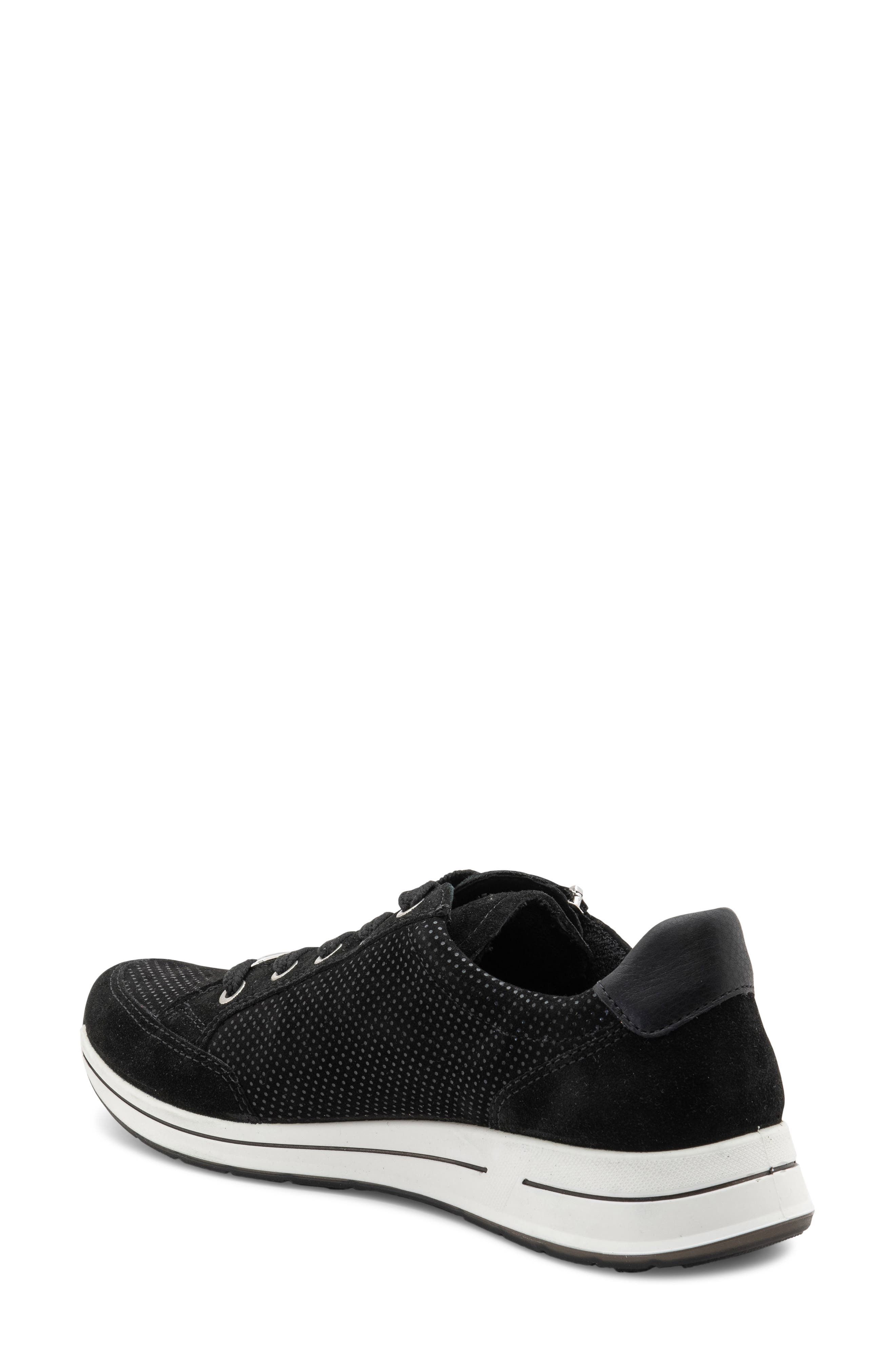 ara Oleanna Sneaker, Alternate, color, Black Puntikid