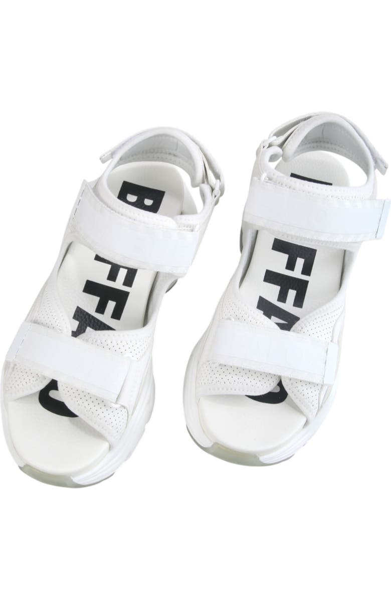 Buffalo Boots Binary 0 Platform Sandal, Alternate, color, White