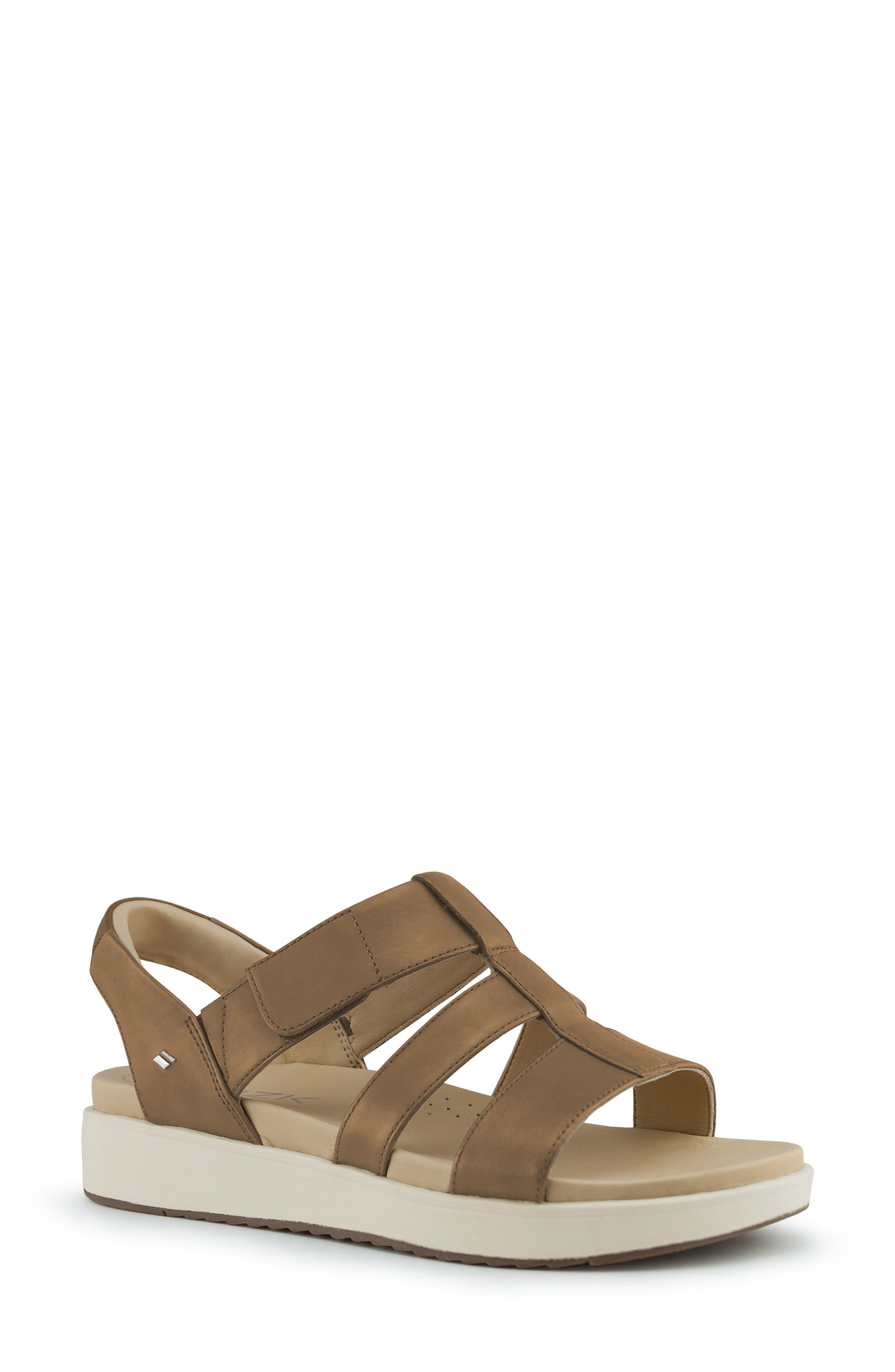 Ravello Hands-Free Slingback Sandal, Main, color, TAN LEATHER