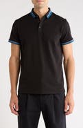 T.R. PREMIUM Stripe Stretch Cotton Polo