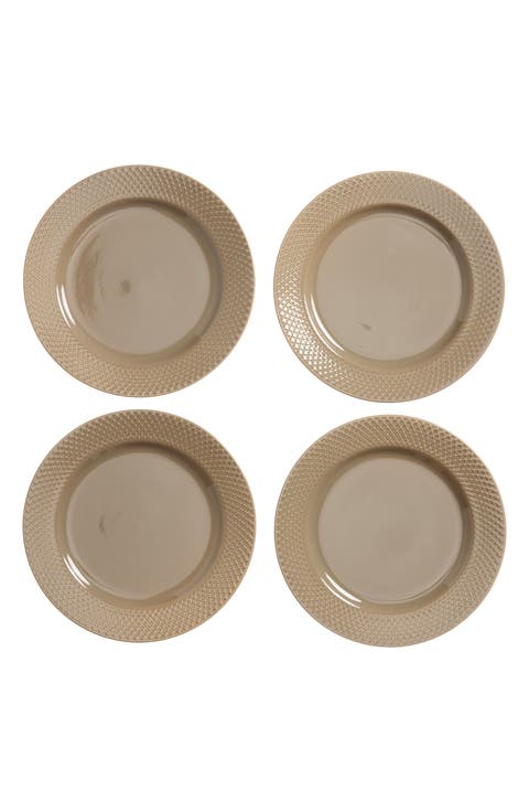 Rhombe Earth Set of 4 Lunch Plates