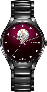 RADO True Secret Diamond Ceramic Bracelet Watch, 40mm