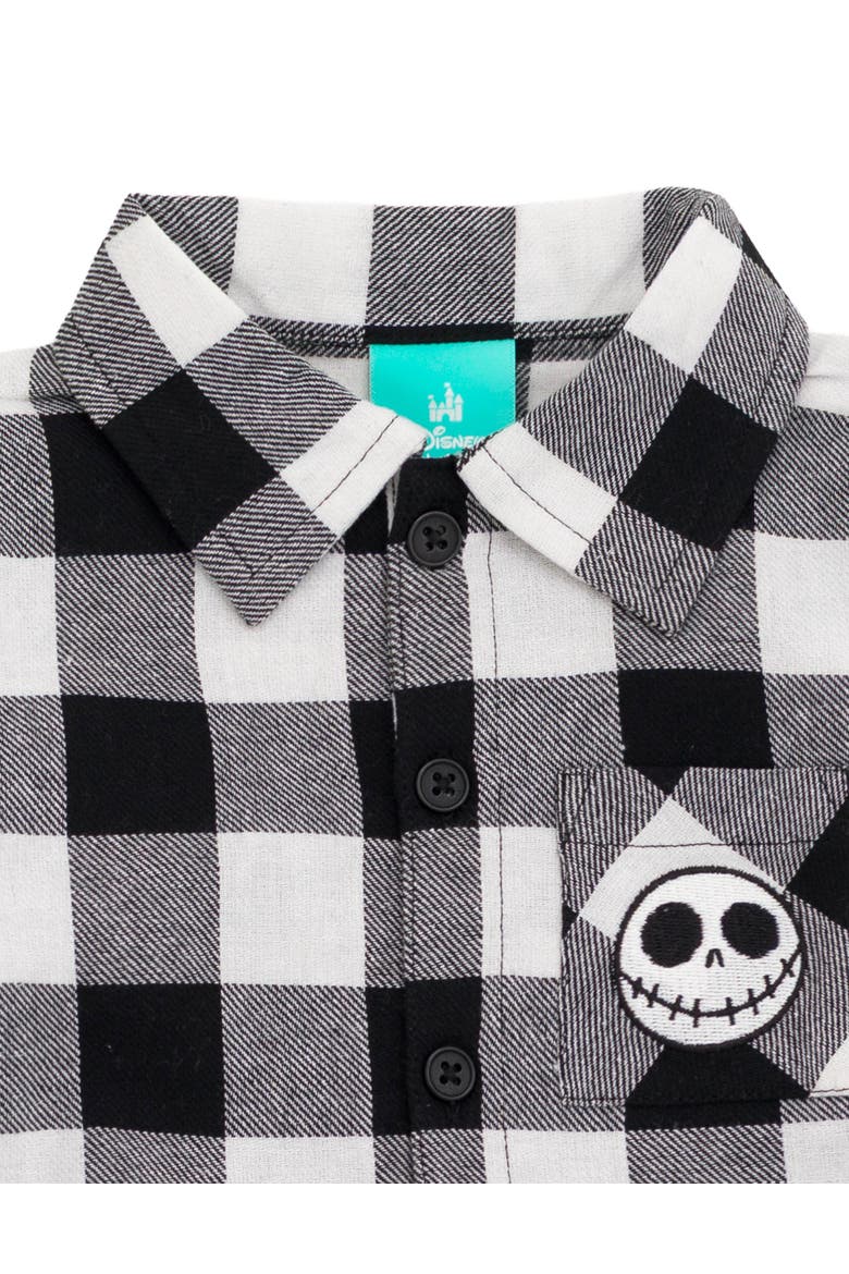 Nightmare Before Christmas Jack Skellington One Piece Bodysuit, Alternate, color, Jack Skellington Gray