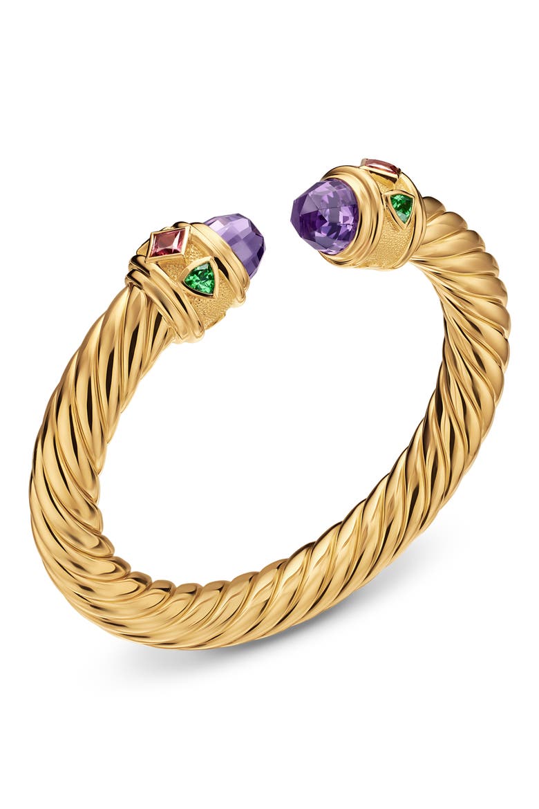 Renaissance Bracelet with Semiprecious Stones, Alternate, color, AMETHYST