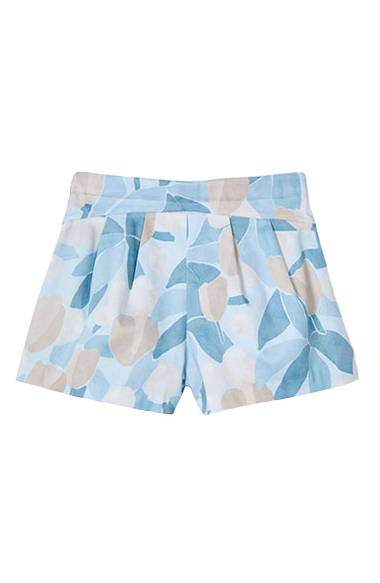 Mayoral Floral Skort, Alternate, color, Blue