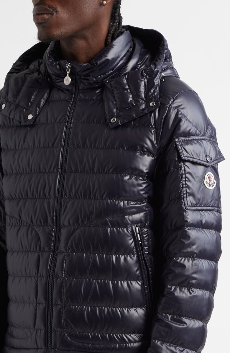 Moncler Lauros Down Jacket, Alternate, color, Dark Navy Blue