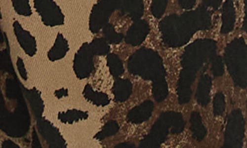 Princess Polly Pantar Leopard Print Low Rise Wide Leg Jeans In Brown