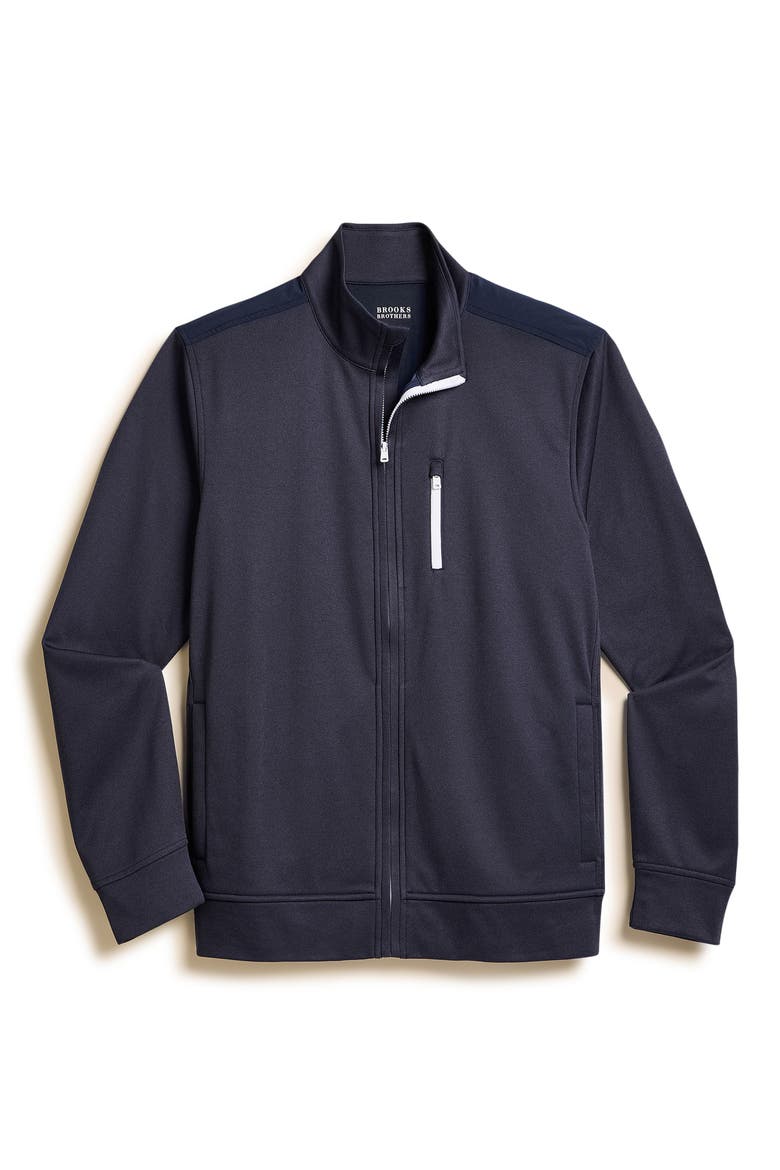 Performance Fleece Jacket, Alternate, color, NAVY HEATHER