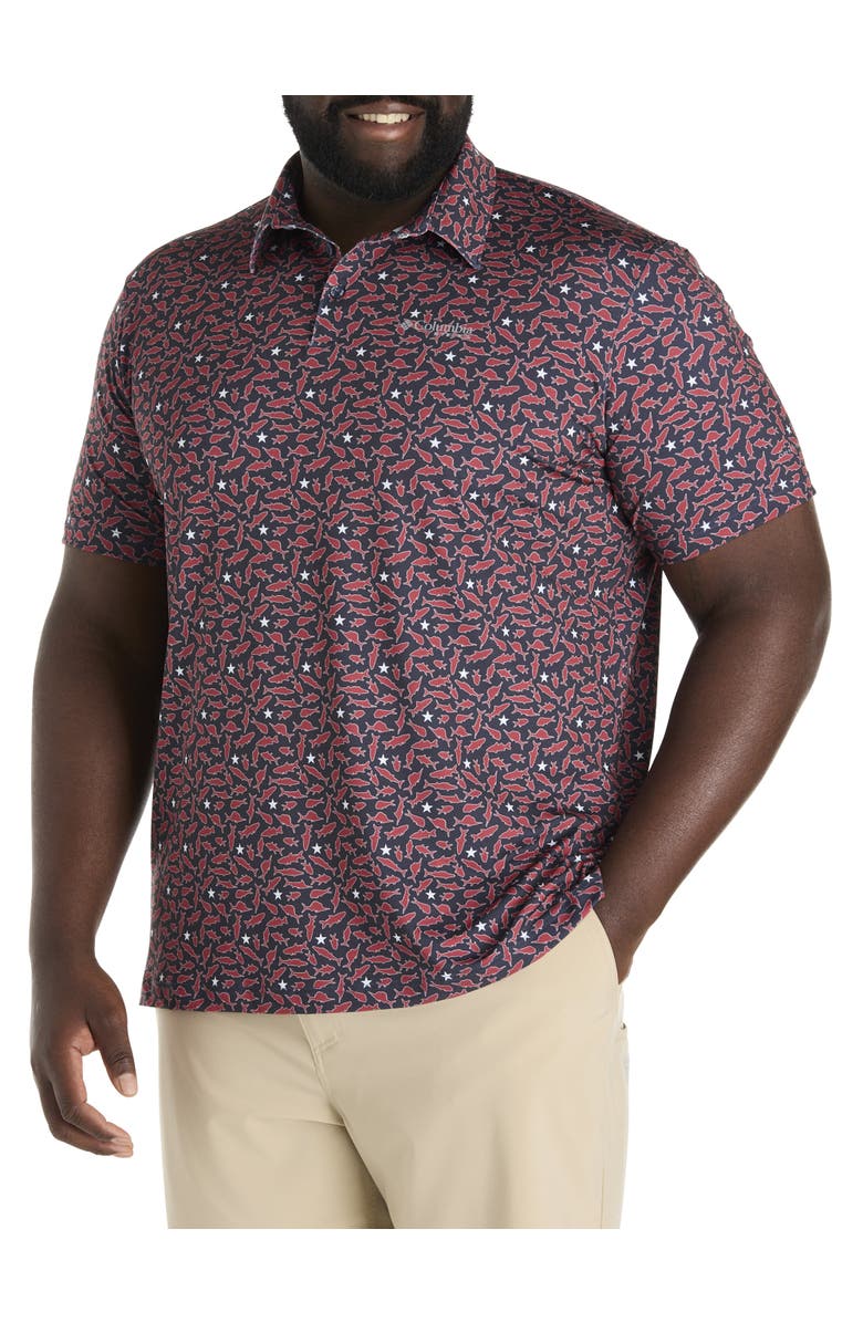 Columbia Big & Tall Performance Polo Shirt, Main, color, Nocturnal