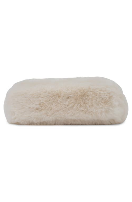 Jeffrey Campbell Furreal Faux Fur Handbag In Cream Brown Combo