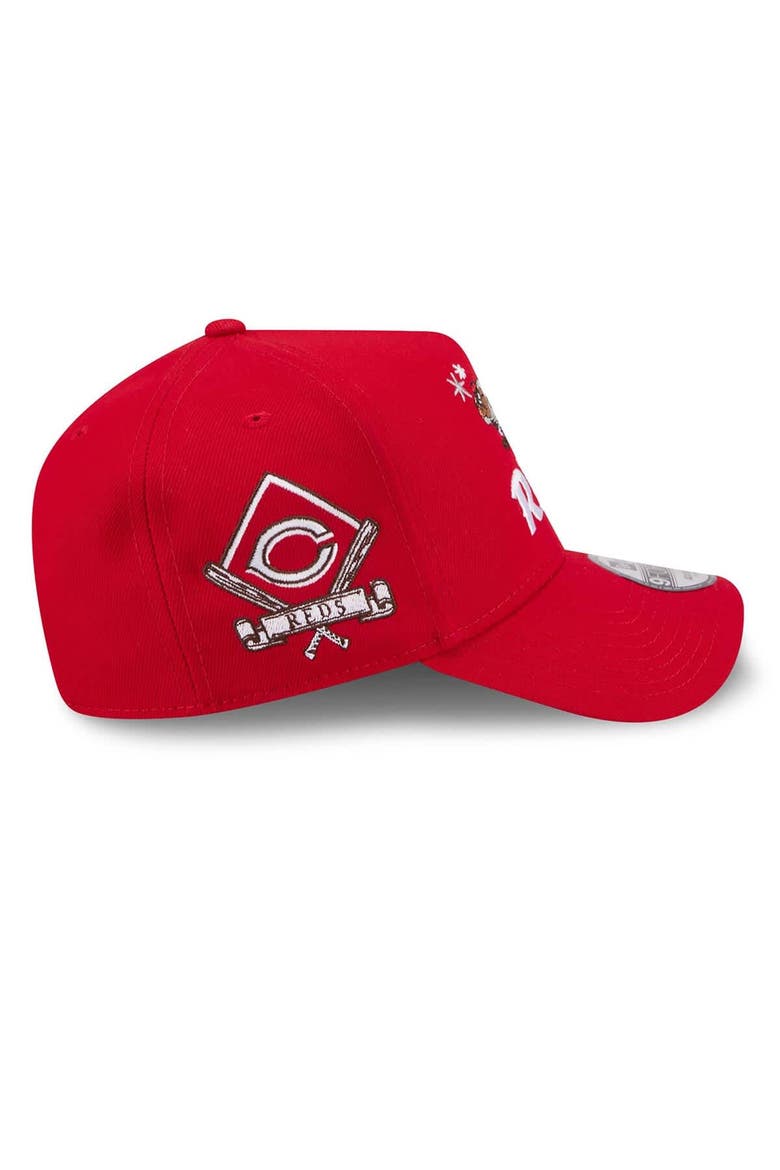 Men's New Era Red Cincinnati Reds Looney Tunes A-Frame 9FORTY Adjustable Hat, Alternate, color, Red
