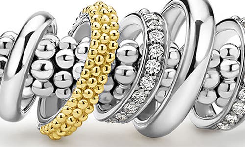 Lagos Caviar Lux Pavé Diamond Rope Bracelet In Silver