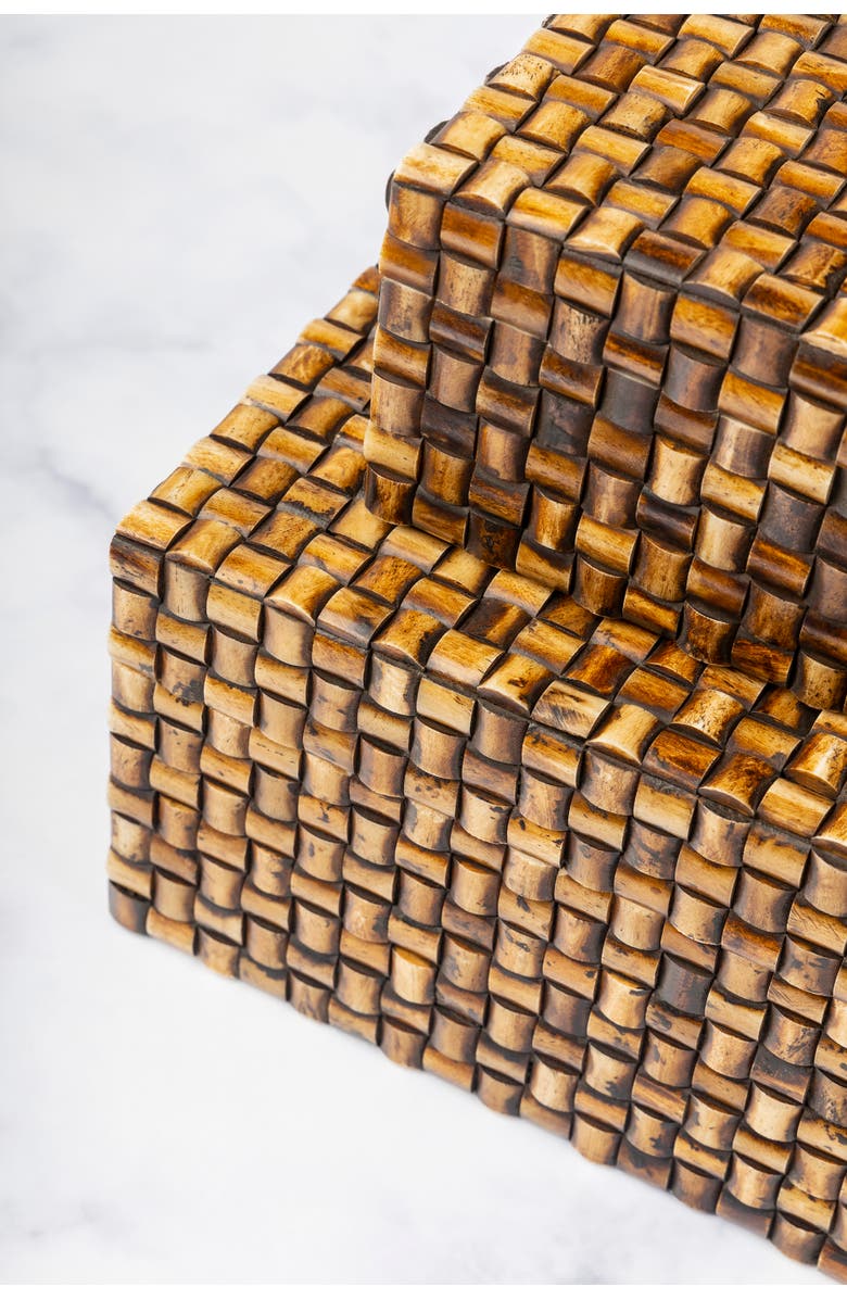 GAURI KOHLI Nomad Decorative Boxes, Alternate, color, Brown
