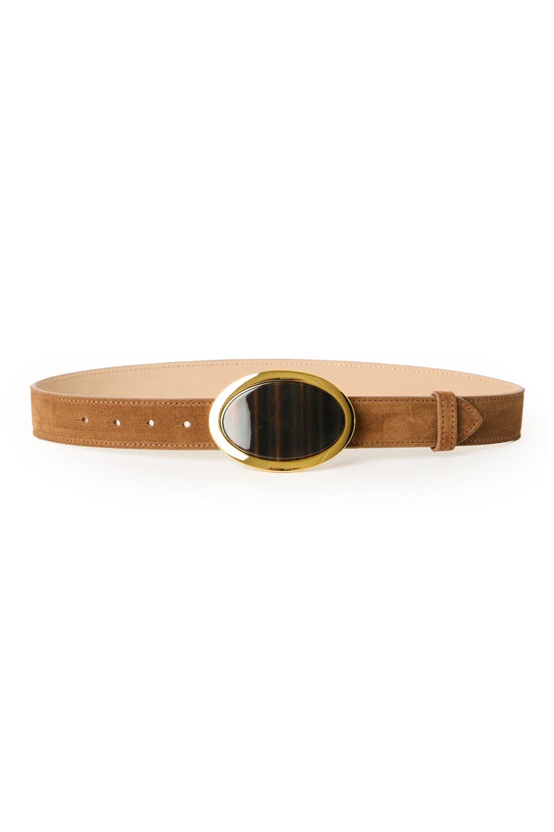 Aruna Suede Belt, Main, color, BRONZE TIGER EYE