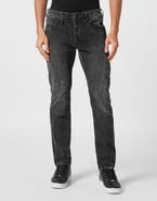 PHILIPP PLEIN Jeans Straight Cut Skull Men