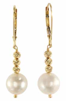 EFFY 14K Yellow Gold Freshwater Pearl Drop Earrings