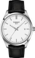 Tissot PR 100 Quartz Leather Strap Watch, 40mm