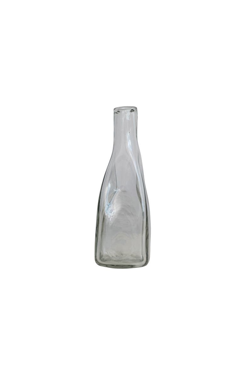 Storied Home Organically Shaped Glass Vase, Clear, Main, color, Clear