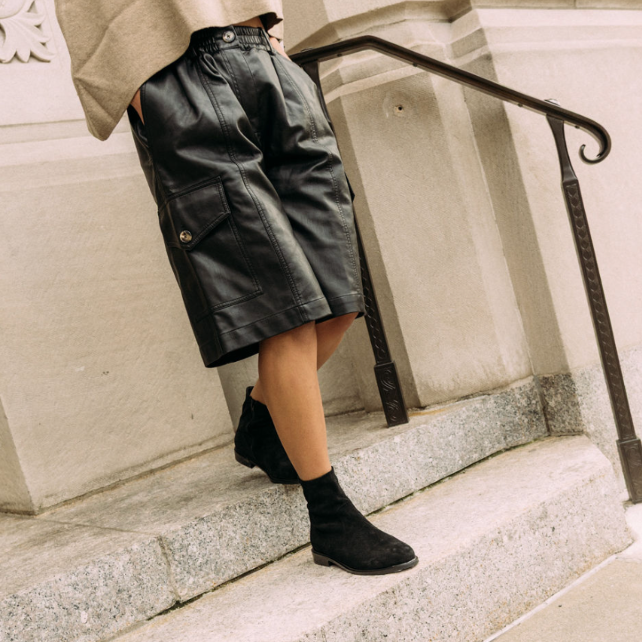 Amie Rafa Flacco Suede Boots, Alternate, color, Black