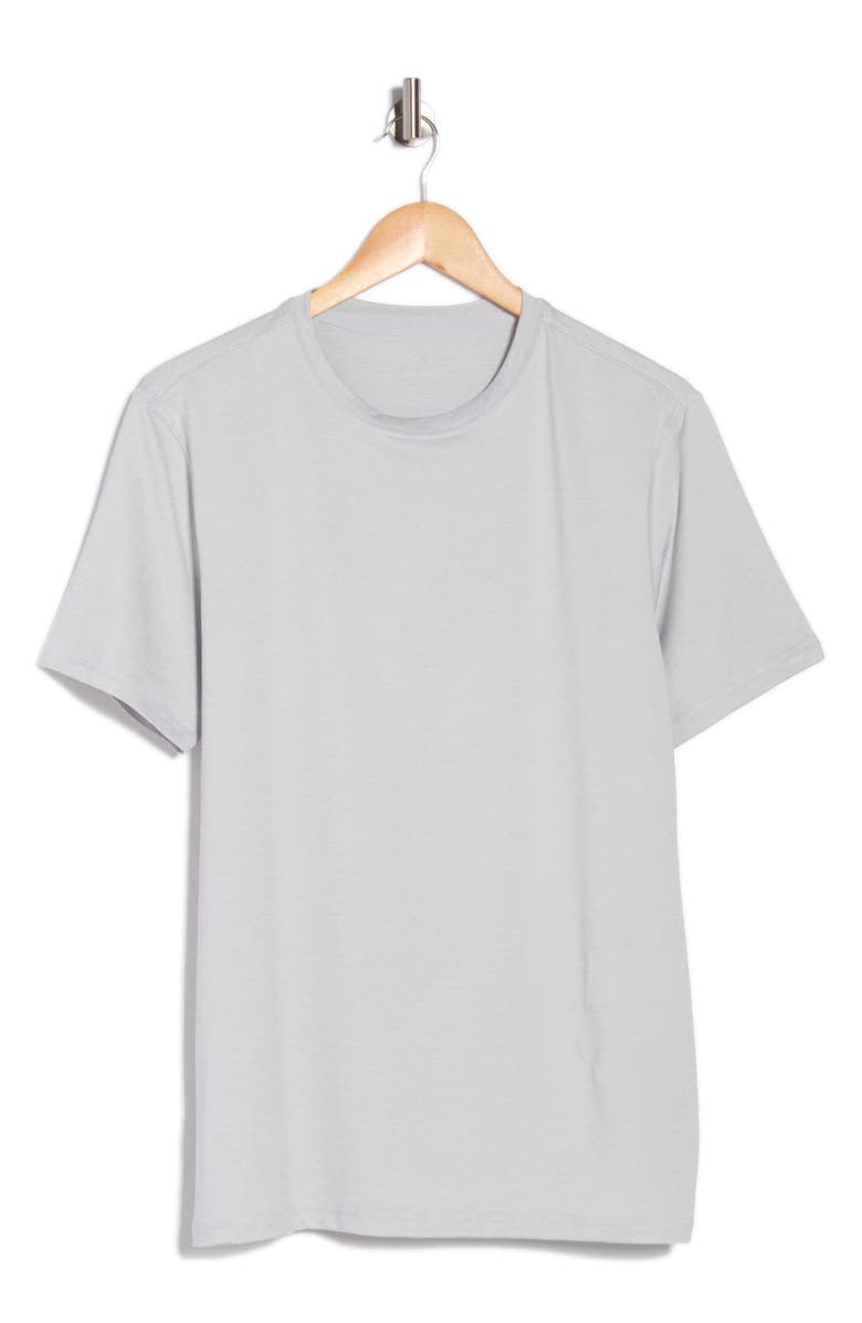 90 DEGREE BY REFLEX Nomad Mesh Short Sleeve T-Shirt, Alternate, color, Heather Lunar Dust