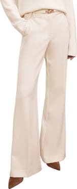 Reiss Leona Belted Flare Hem Pants