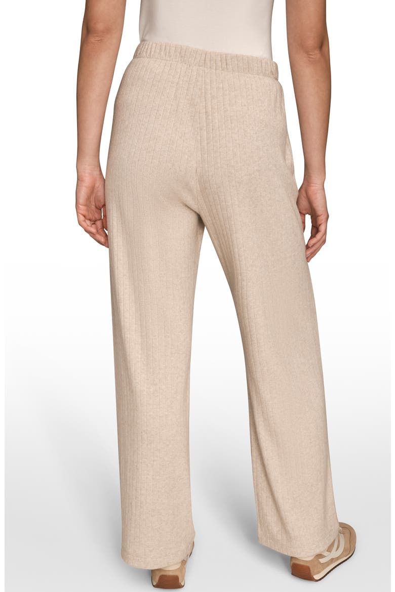 High Waist Wide Leg Pull-On Sweater Pants, Alternate, color, LIGHT FAWN HEATHER